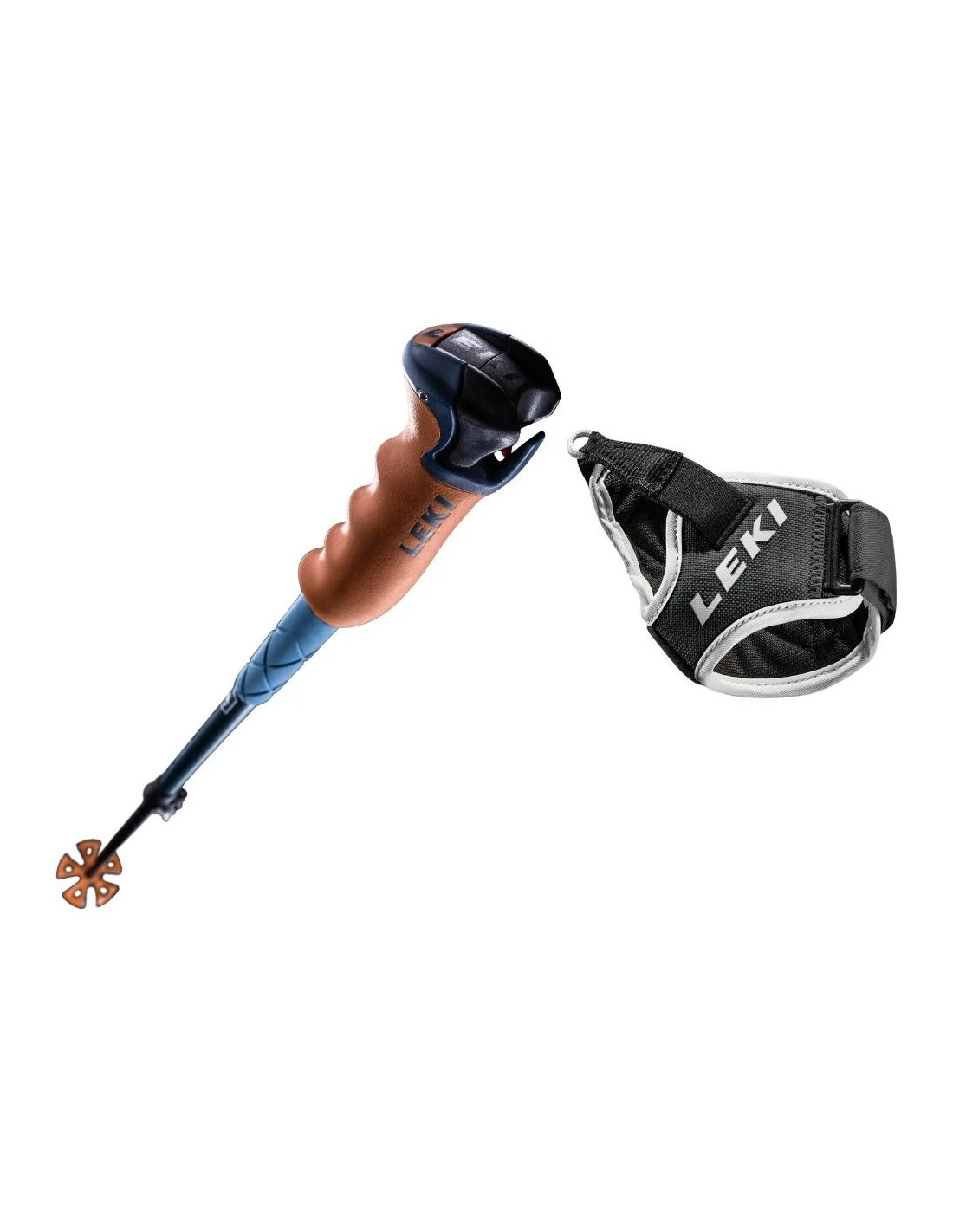 Bâtons De Ski Leki Patrol Vario S Petrol / Blanc 2 Bâtons De Ski Leki Patrol Vario S Petrol / Blanc – Image 2