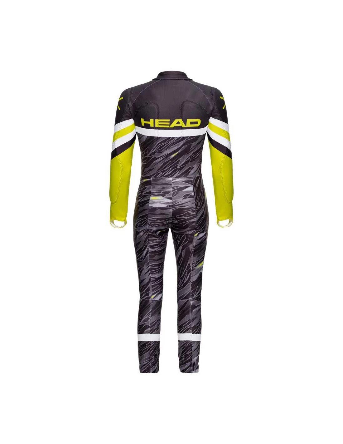 Combinaison Ski Racing Head Race Suit Jr Rebels Black / Grey / Yellow 2 Combinaison Ski Racing Head Race Suit Jr Rebels Black / Grey / Yellow – Image 2