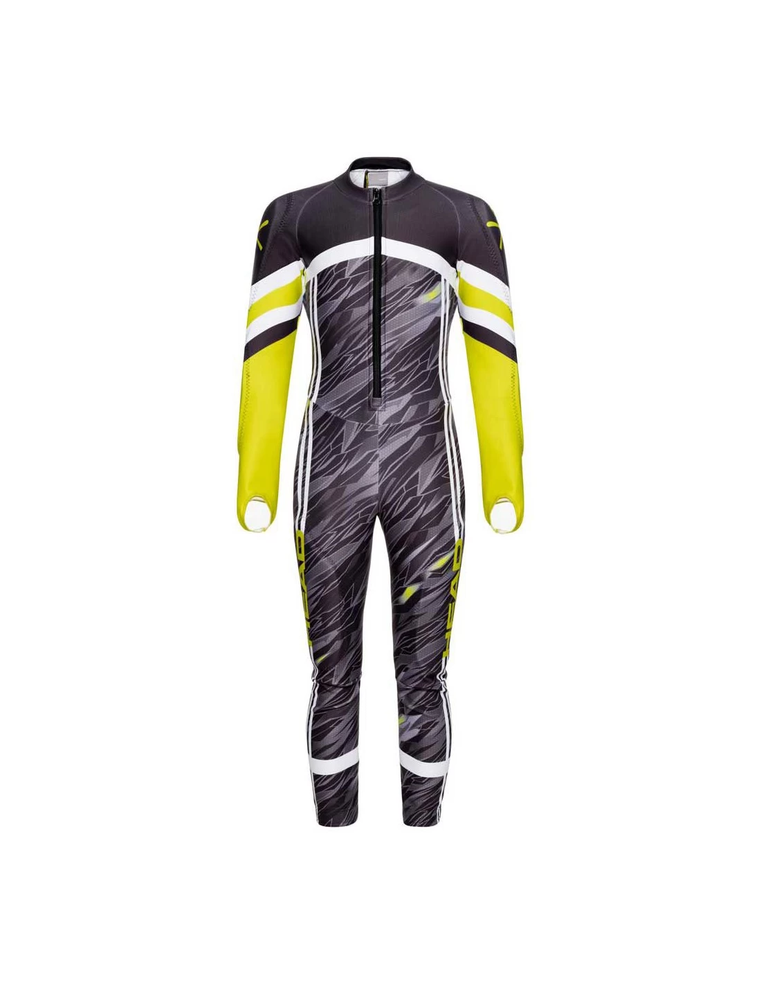 Combinaison Ski Racing Head Race Suit Jr Rebels Black / Grey / Yellow 1 Combinaison Ski Racing Head Race Suit Jr Rebels Black / Grey / Yellow